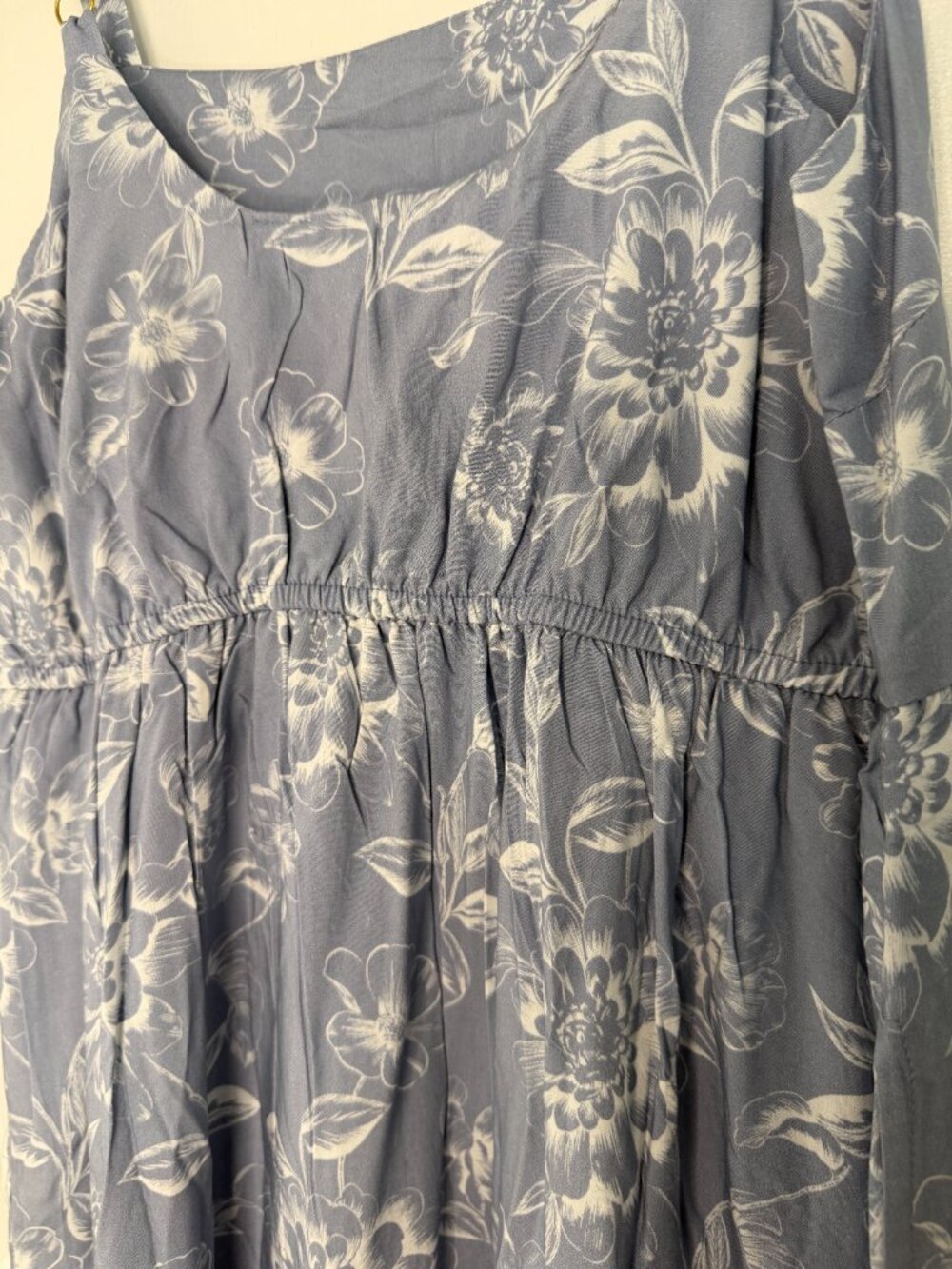 NWT Hermoza/Bloomingdale's Shea Dress Blue Floral Maxi Dress-MSRP $138 - Picture 8 of 14